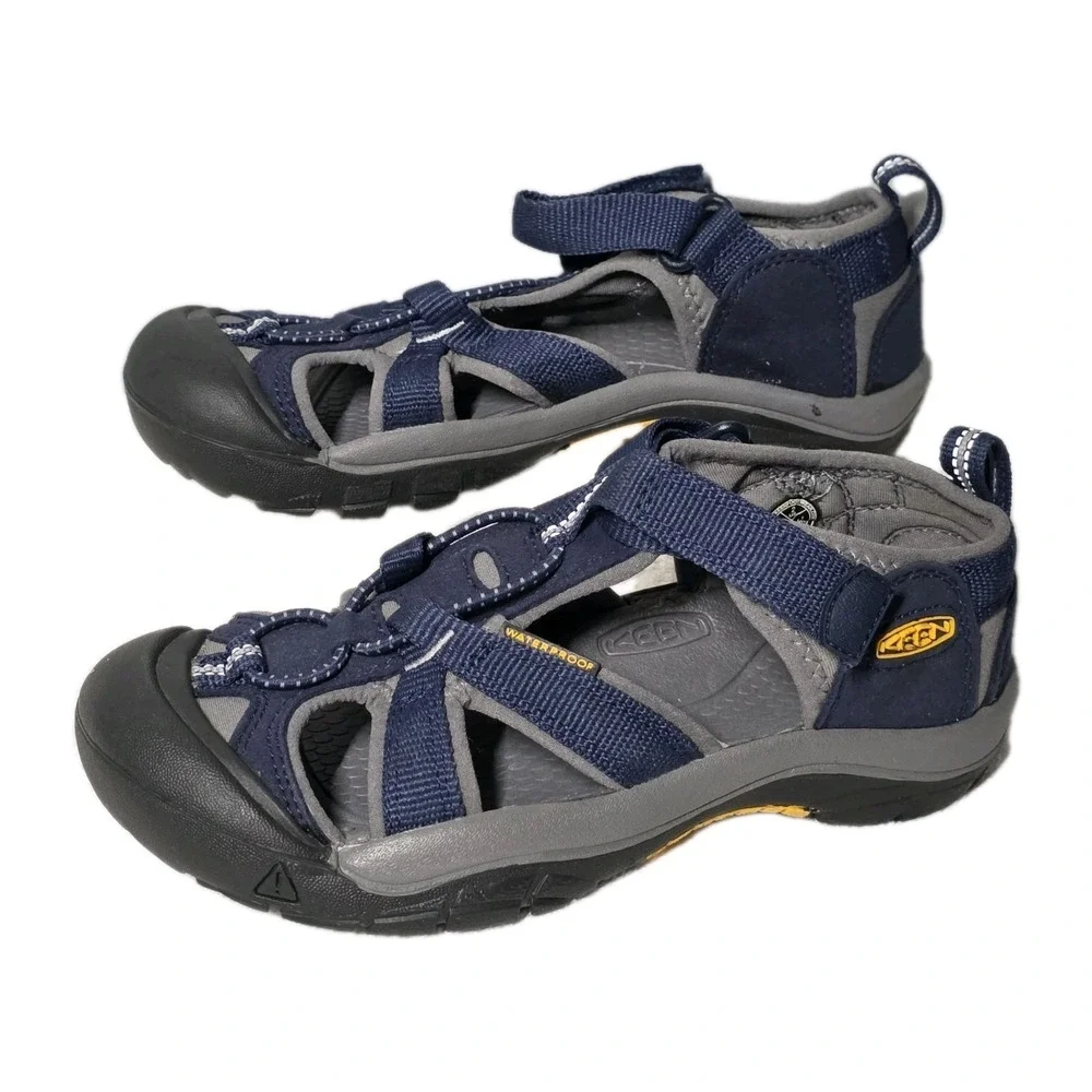 KEEN Venice H2 Waterproof Sandals Big Kids 2 Youth Blue Hiking Outdoor Camping